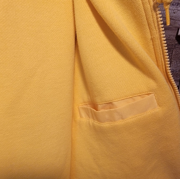 Walt Disney World Yellow Zip Up Coat Mickey Mouse Size Small - Picture 4 of 5